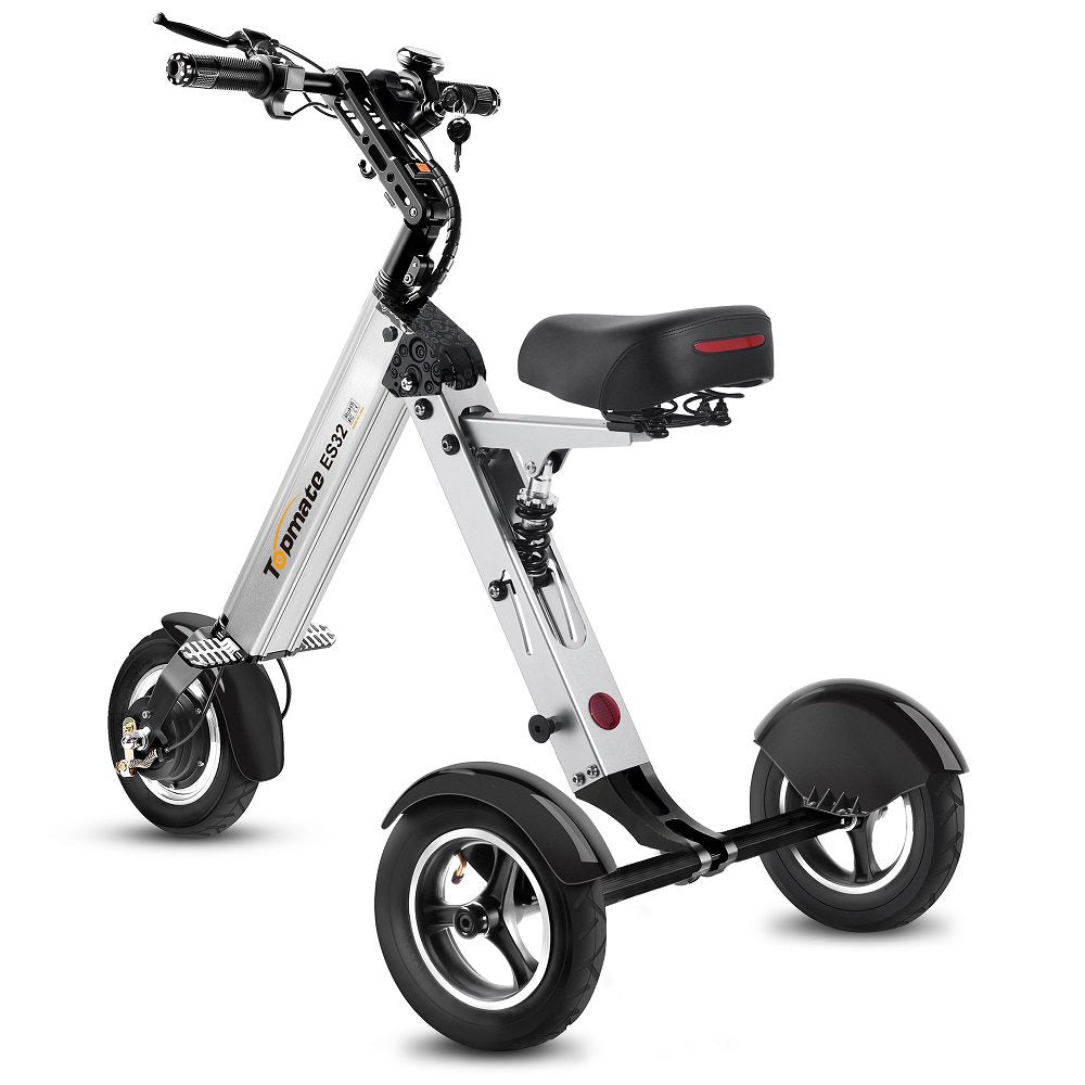 Folding Electric Tricycle Mobility Scooter for Adults and Seniors – 3-Wheel Scooter with Reverse Function, LED Display, and 3-Speed Modes