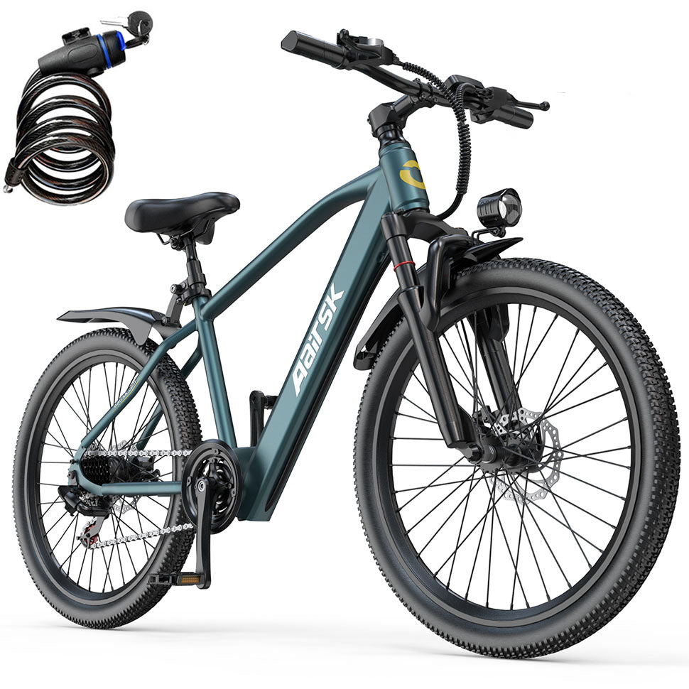 Aairsk GT300 Electric Mountain Bike 26", 400W, 22mph, Long Range